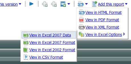 View the Report Detail in Excel You can also view your AP report output in Excel, make changes to the data, and save the spreadsheet. Changes you make in Excel will not be reflected back in AP.