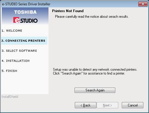 2 INSTALLATION IN WINDOWS 2.INSTALLATION IN WINDOWS 6 Check the detected printer, select the model and click [Next].