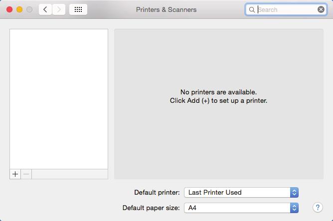 x, configure the printer in the same way as you do in Mac OS X 10.10.x. When you use Mac OS X 10.6.