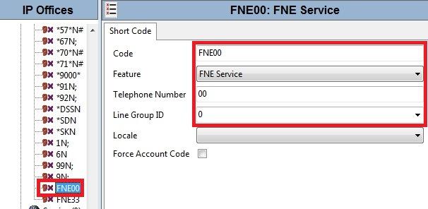 Following screenshots illustrate FNE00 and FNE33 configurations. When complete, click OK to commit (not shown) then press Ctrl + S to save. 5.