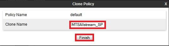 In the compliance testing, the Session Policy MTSAllstream_SP was created to match the codec configuration on MTS Allstream.