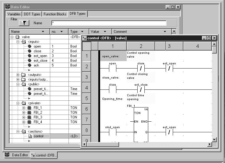 Functions (continued) Modicon M0 Unity Pro software Small / Medium / Large / Extra Large / XLS DFB user function blocks With Unity Pro software, users can create their own function blocks for