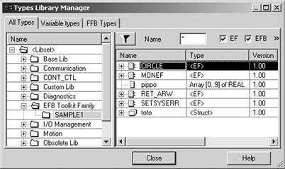 Setup (continued), reference Modicon M0 Unity software Unity EFB Toolkit software Setup (continued) Debugging functions The created function can be tested after it has been inserted in an application