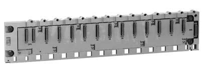 References, dimensions, mounting Modicon M0 Single-rack configuration BMX XBP 000 BMX XBP 000 BMX XBP 00 Racks Description Racks Type of module to be inserted BMX CPS power supply, BMX P processor,