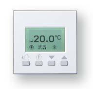 ventilation systems (with bus communication as an option) Easy-to-operate single room control system which