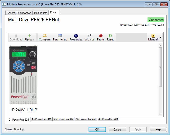 Using Multi-Drive Mode Chapter 7 Differences Found Screen 3. The Drive tab displays a screen of the drive.