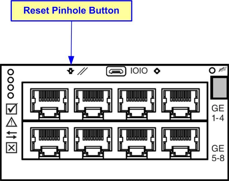 Restoring Factory Defaults 4.5 Mediant 4000 The procedure below describes how to reset Mediant 4000 to default settings using the hardware reset button.