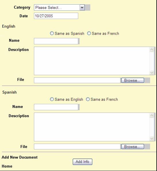 The Document Detail Page Figure 1-4 Document Detail Page Clicking on a document name in the Category Detail List opens the Front-End Document Detail Page.