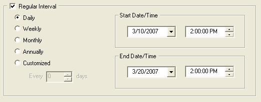When a Schedule is created successfully, the Schedule name will appear on the List of Schedules box. 5.1.