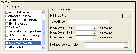 o Match Column B with Specify which word within the sms message to match against column B of the MS Excel spreadsheet. You can choose to match sender s mobile number against column B instead.