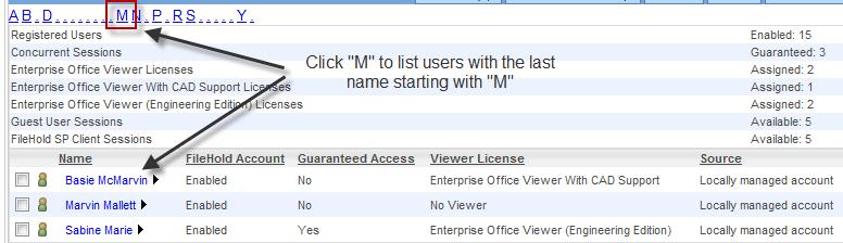 In System Administration area in both the Web Client and FDA, go to User and Group Management > Users and click Search. 2.