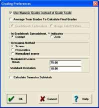 Numeric Grades If your school uses Numeric grades only and does not record letter (A, B, C) or word (EXCELLENT, etc.