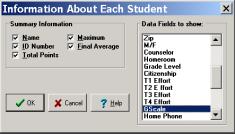 Entering Student Information Assigning Multiple Grade Scales To Assign a Grade Scale to a Student or Group of Students: Step 1: Click View! Student Information. Step 2: Click the data field on the right to select GScale.