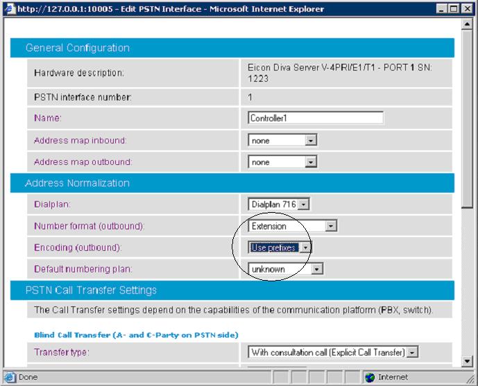 Mitel 3300 ICP For the dialplan to be applied to inbound calls, click the Details button of the configured SIP peer and configure the Address Normalization settings as in the screen below.