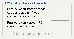 Optional: Some IP-PBXs require the use of Ingate s Registrar, where the IP-PBX registers Local Identities/Numbers on the Ingate.