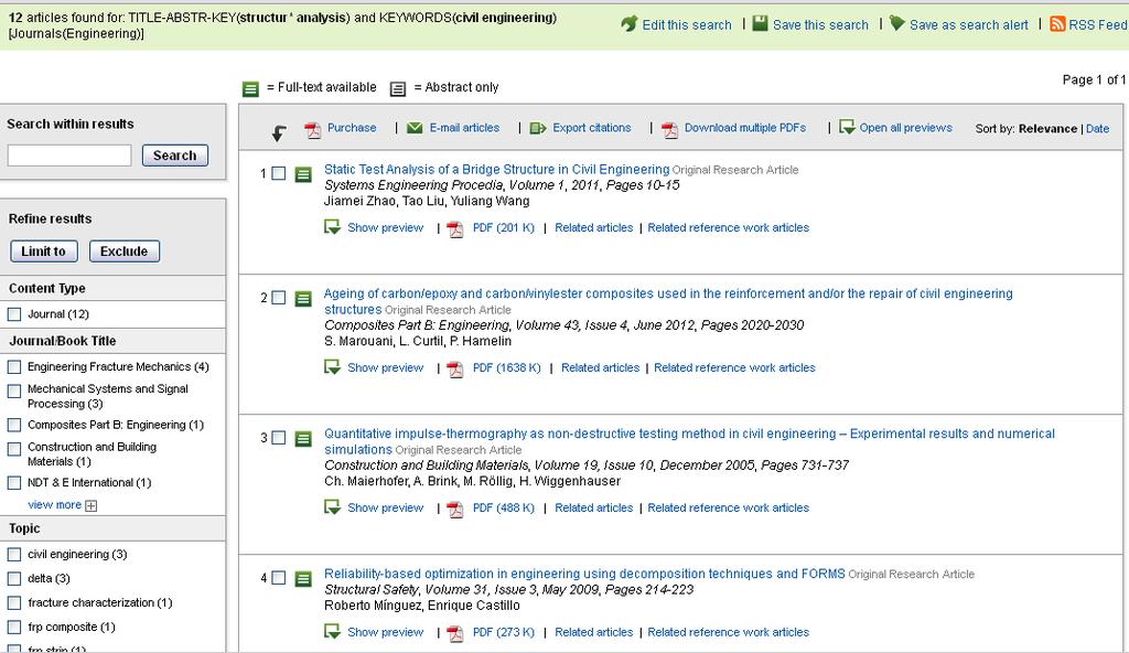 Search results Total number of results 2 1 Search for more specific topics using Search within results 3 Sort results by date or relevance Use Refine results to limit or exclude your results