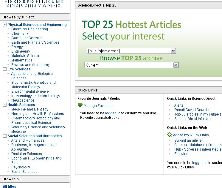 3- Browse on ScienceDirect?