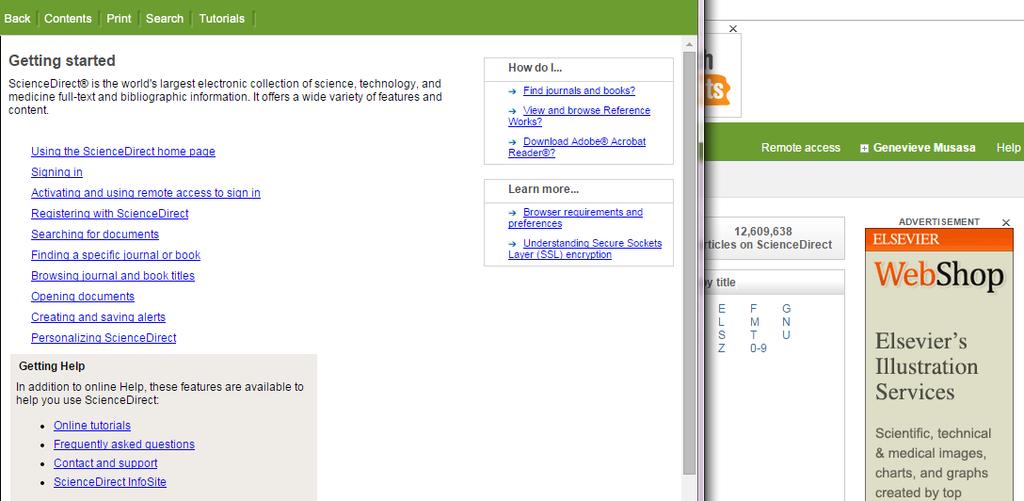 Additional help Elsevier s dedicated information center for ScienceDirect
