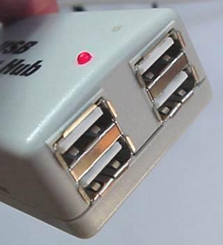 You plug the hub into your computer, and then plug your devices (or other hubs) into the hub. By chaining hubs together, you can build up dozens of available USB ports on a single computer.