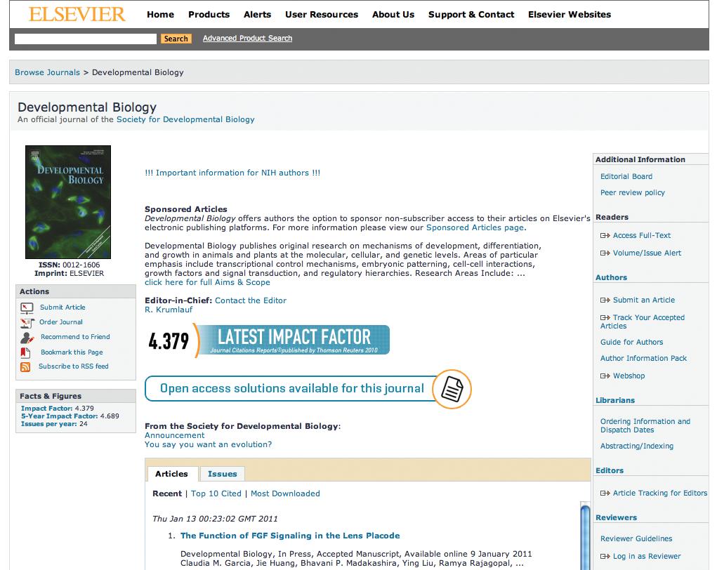 Online Submission - submit and check the status of your paper # Elsevier Editorial System (EES) / EVISE Lists information