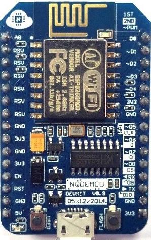 via I2C bus available directly on: D1 SCL and D2 SDA. We re using 3.
