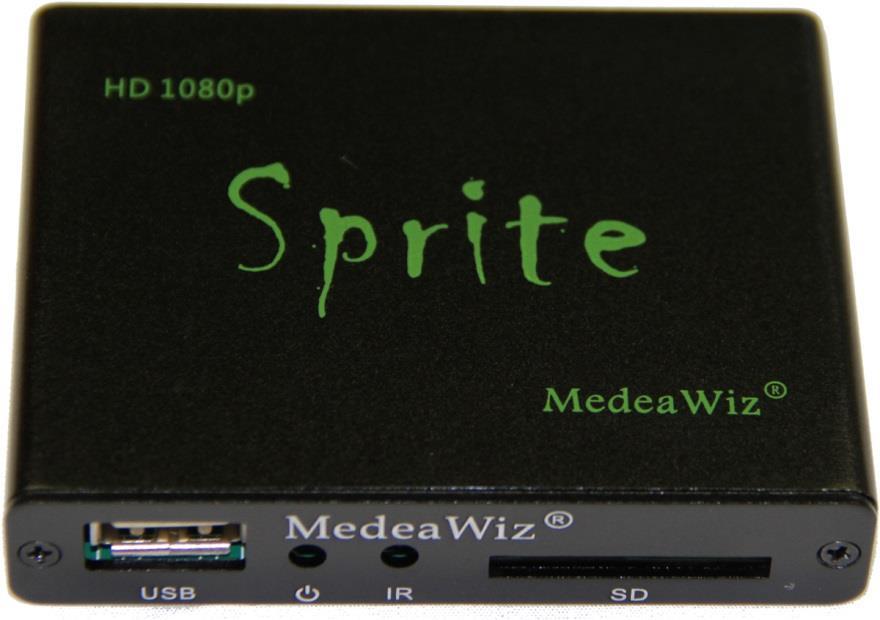 MedeaWiz Sprite High Definition Video Player User Manual Firmware version 20180704 Manual version 200 Parts of this manual do not apply to