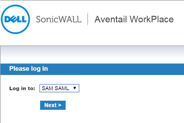 Running the Solution The SonicWALL Aventail WorkPlace portal is used to verify this integration solution.