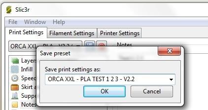 6.3. Change or add a print profile (advanced) When you are using other types of filament the user can himself make changes to the