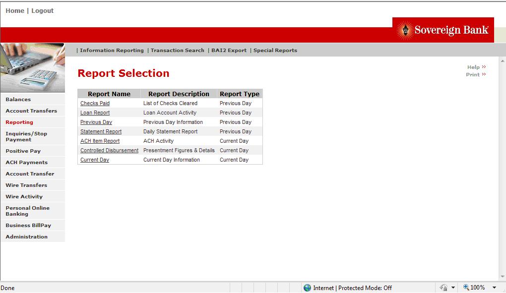 Select a Report 1. From the left-hand navigation, select Reporting. 2.