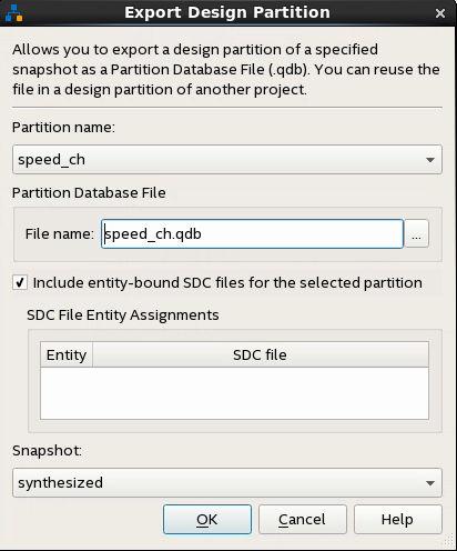 Note: Intel FPGA IP targeting Intel Arria 10 devices do not use entity-bound.sdc files by default. To use this option for Intel Arria 10 devices, you must first bind the.sdc file to the entity in the.