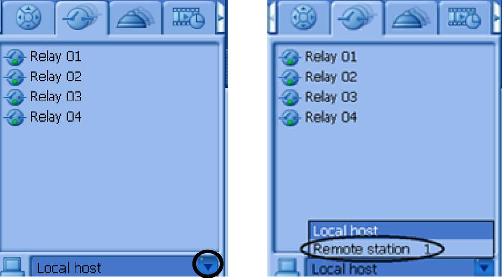 26 en Live mode DiBos/DiBos Micro 3.6.2 Displaying the relay After selecting the tab, all locally configured relays and their statuses are displayed.