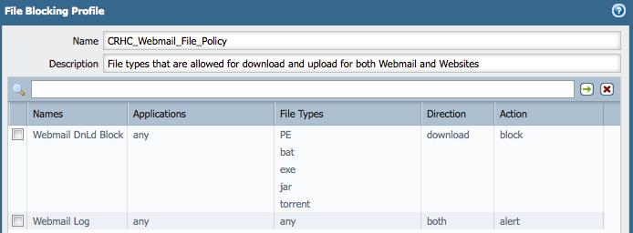 Control Webmail file attachments! Review and allow select webmail applications or use applications filters!