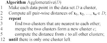 Nearest Neighbor, Level 7, k = clusters. Nearest Neighbor, Level, k = 1 cluster.