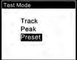 3.3 Select Test Mode 4.1 Memory The FG-3000 has 3 types of Test Modes. Track: The real time measuring mode. Under this mode, press the ZERO key to tare any initial reading being displayed.