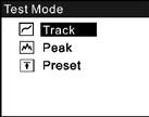 You can also select the mode under the Measurement menu in the Test Mode sub-menu. See Fig. 3-3(a) 4.