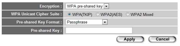 WPA pre shared key WPA (Wi Fi Protected Access) is also an encryption method and is safer than WEP.