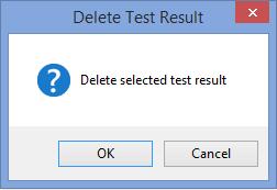 In the File Name field, type a name for the report and click Save. The test result report may be saved in PDF, HTML, and text file formats.