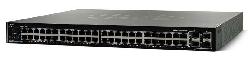 Cisco SGE2010 48-Port Gigabit Switch Cisco Small Business Managed Switches Performance and Reliability to Support Small Business Networks Highlights 48 high-speed ports optimized for the network core