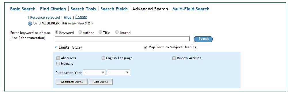 Skills@Library: Advanced Medline Page 5 of 17 Note: use next and previous navigation buttons When navigating around the database and viewing references, try to avoid using the Back and Forward