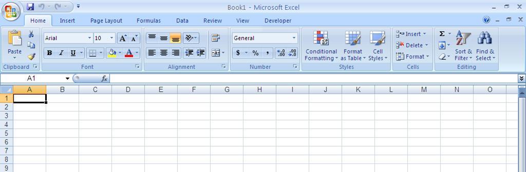 Excel 2007 Introduction to