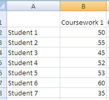 Doc. 5.166 Excel Figure 2-2 2.3 Insert a column If you need more space, you may always add another column or row. Columns will be inserted to the left of the active cell, rows above.