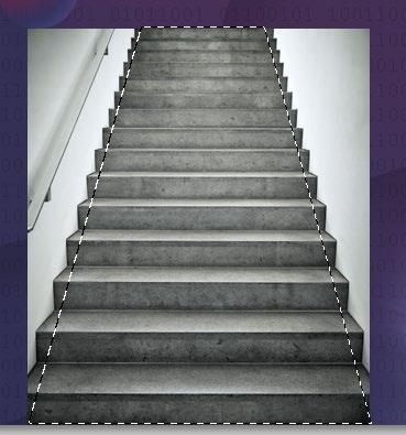 Adobe Photoshop Creative Compositing with Photoshop PS 3. Drag the Background layer of the stairs image onto our illustration. 4. Close stairs-istock-copyright-nikada-image15013074.jpg. 5.