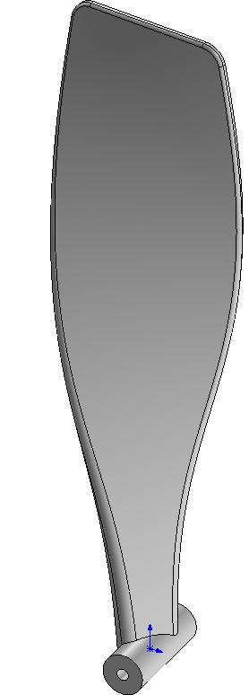 Variable Fillet Blade Front. Step 1. Click Zoom to Fit (F) on the View toolbar.