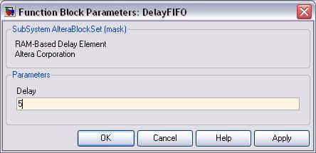 description: RAM-Based Delay Element Altera Corporation Figure 10 9. Documentation Tab 5. Click OK in the Mask Editor dialog box. 6.