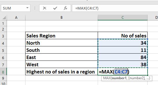 Click on the Formulas tab and within the Function Library group click on the down arrow under (or next to) the AutoSum icon.