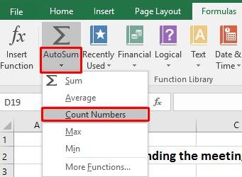 Excel 2016 Foundation Page 116 You will see the following displayed on your screen.