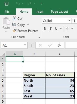 Excel 2016 Foundation Page 130 Excel 2016 Charts Inserting a column chart Open a workbook called