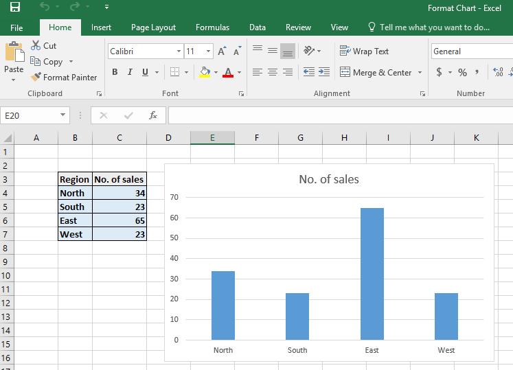 Excel 2016 Foundation Page 148 Modifying charts using the Design tab Open a workbook called Format Chart. Select the chart and then click on the Design tab.