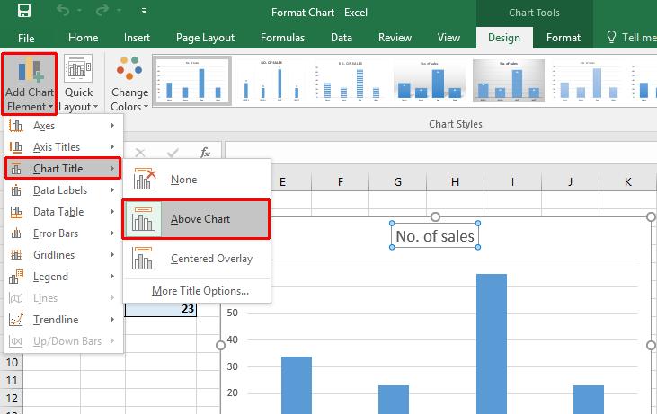 Excel 2016 Foundation Page 149 Modifying the chart axis Click on the Add Chart Elements button
