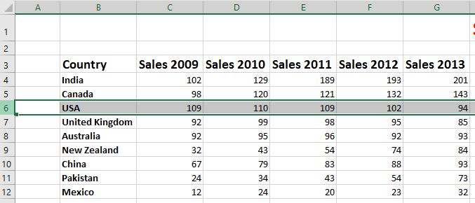 Excel 2016 Foundation Page 39 Manipulating rows and columns within Excel 2016 Inserting rows into a worksheet Open a